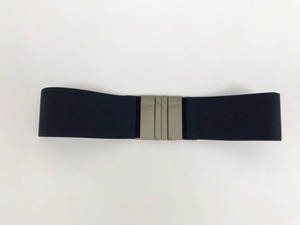 Cintura elasticizzata con fibbia acciaio. ( H 7 cm )