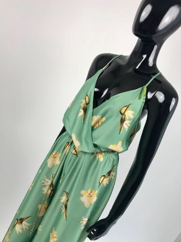 Jumpsuit verde in fantasia Vicolo.