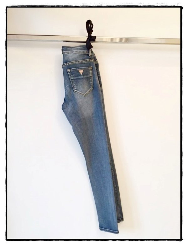 Jeans bielastico skinny vita alta delsvè.