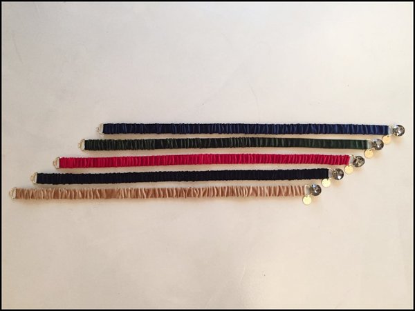 Cinturine R. BIAGI in velluto vari colori con fibbia pietra. ( H 2 cm )