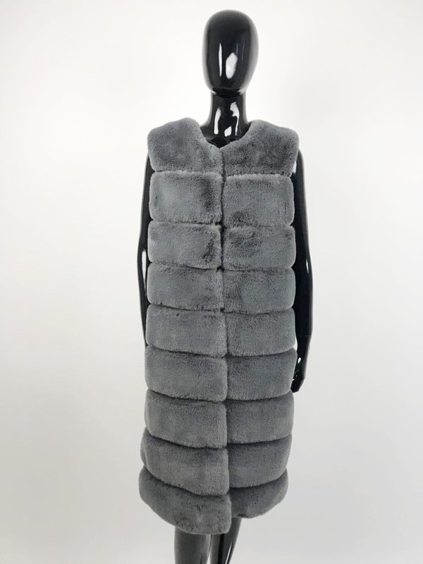 Gilet lungo Ecologico grigio, Corsaro.