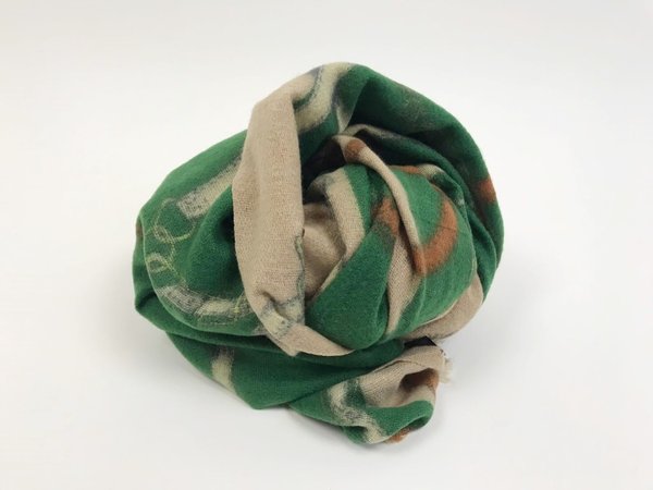 Pashmina verde fantasia 